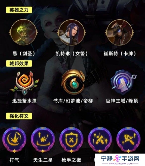 金铲铲之战S9.5打气金克丝阵容推荐 打气金克丝阵容运营思路攻略[多图]图片2